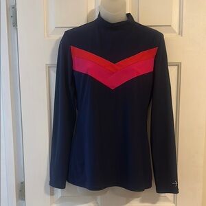 Women’s Laguso Camalita Training Shirt, Equestrian Shirt, Navy, sz Medium